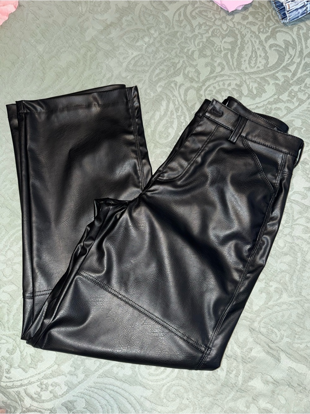 h&m leather pants. new